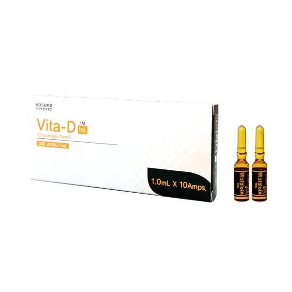 Vita-D Inj. | Cholecalciferol 200,000 IU/1ml Vitamin D3 | IM