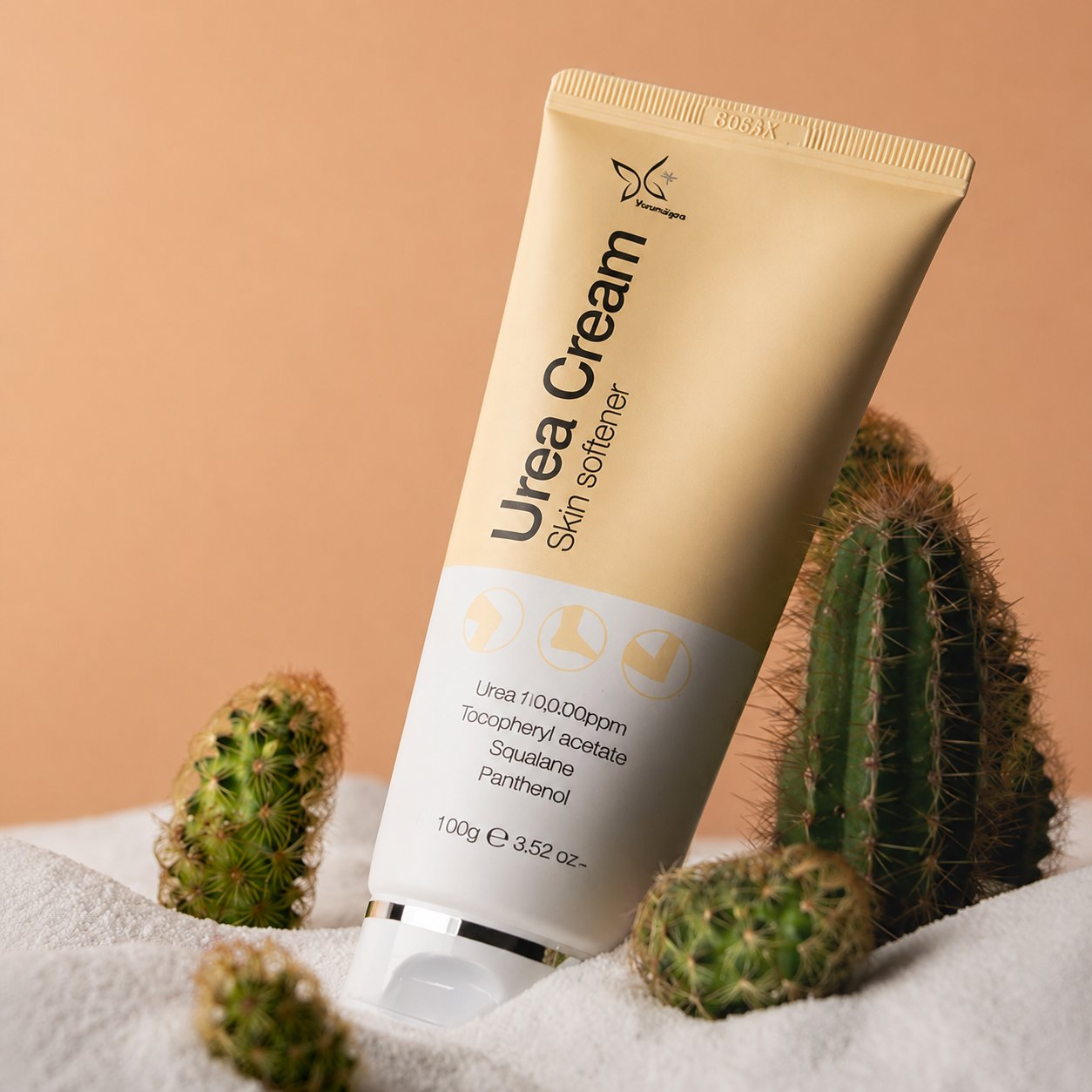 Dermagen Urea Cream skin softener tube with urea, Tocopheryl Acetate, Squalane and Panthenol