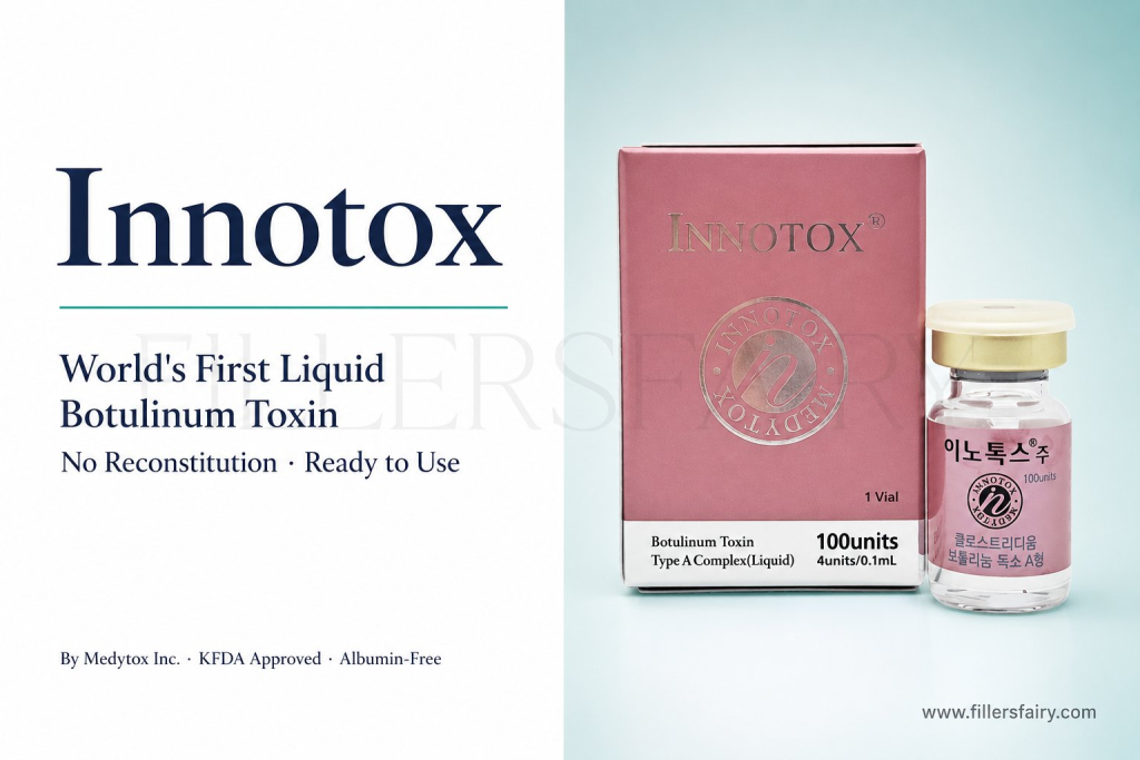 Innotox liquid botulinum toxin by Medytox — world's first ready-to-use BTX-A in 50U and 100U vials