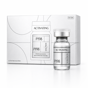 P198 Activating Solution topical booster solution vials and box