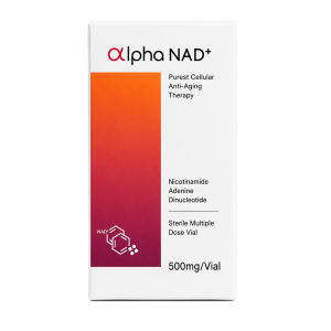 Alpha NAD+ 500mg sterile multiple-dose IV therapy vial
