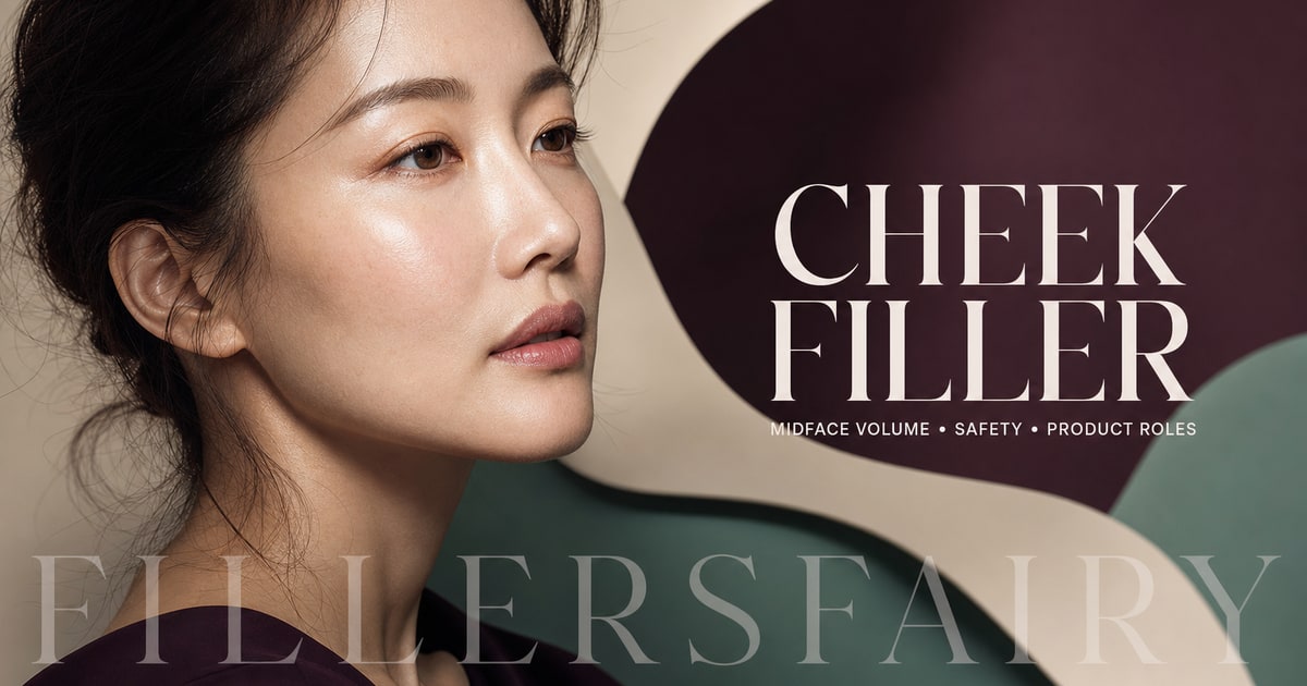 Cheek filler guide covering midface volume, safety and product roles