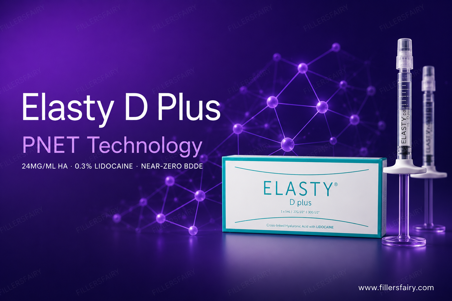 Elasty D Plus PNET technology — 24mg/mL crosslinked HA dermal filler near-zero BDDE by Dongbang Medical