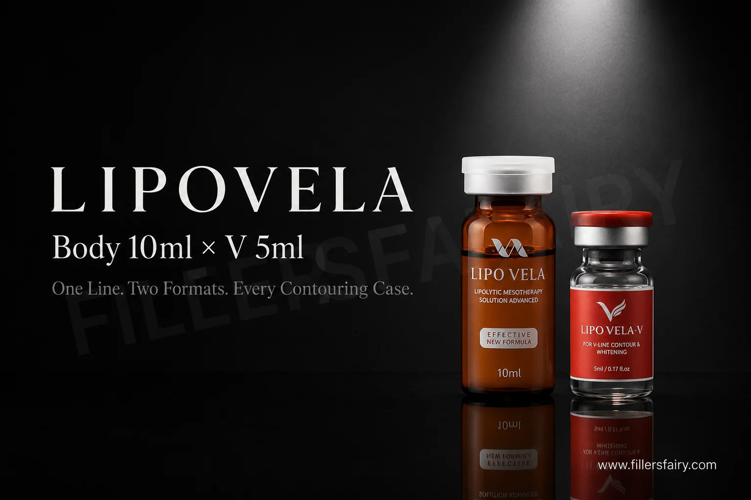 Lipovela Body 10ml and Lipovela V 5ml vials Korean PPC fat dissolving for body contouring and facial V-line