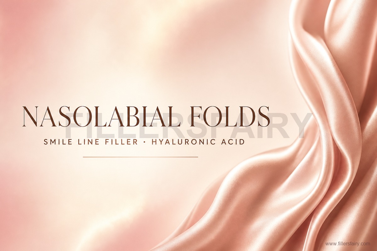 Nasolabial fold and smile line hyaluronic acid filler clinical guide editorial concept