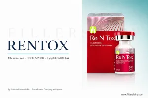 Rentox 100U and 200U vials albumin-free Korean botulinum toxin type A by Pharma Research Bio