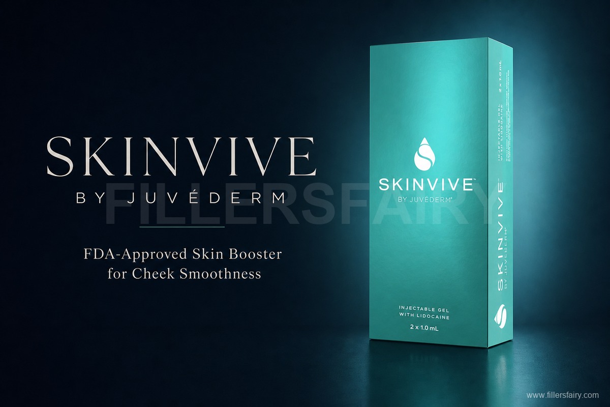 SKINVIVE by Juvederm intradermal hyaluronic acid skin booster injectable gel with lidocaine 2 x 1.0 mL