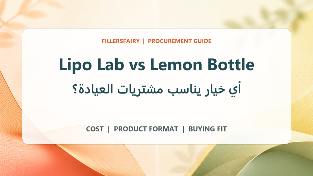 Lipo Lab أم Lemon Bottle: أي خيار يناسب مشتريات العيادة؟