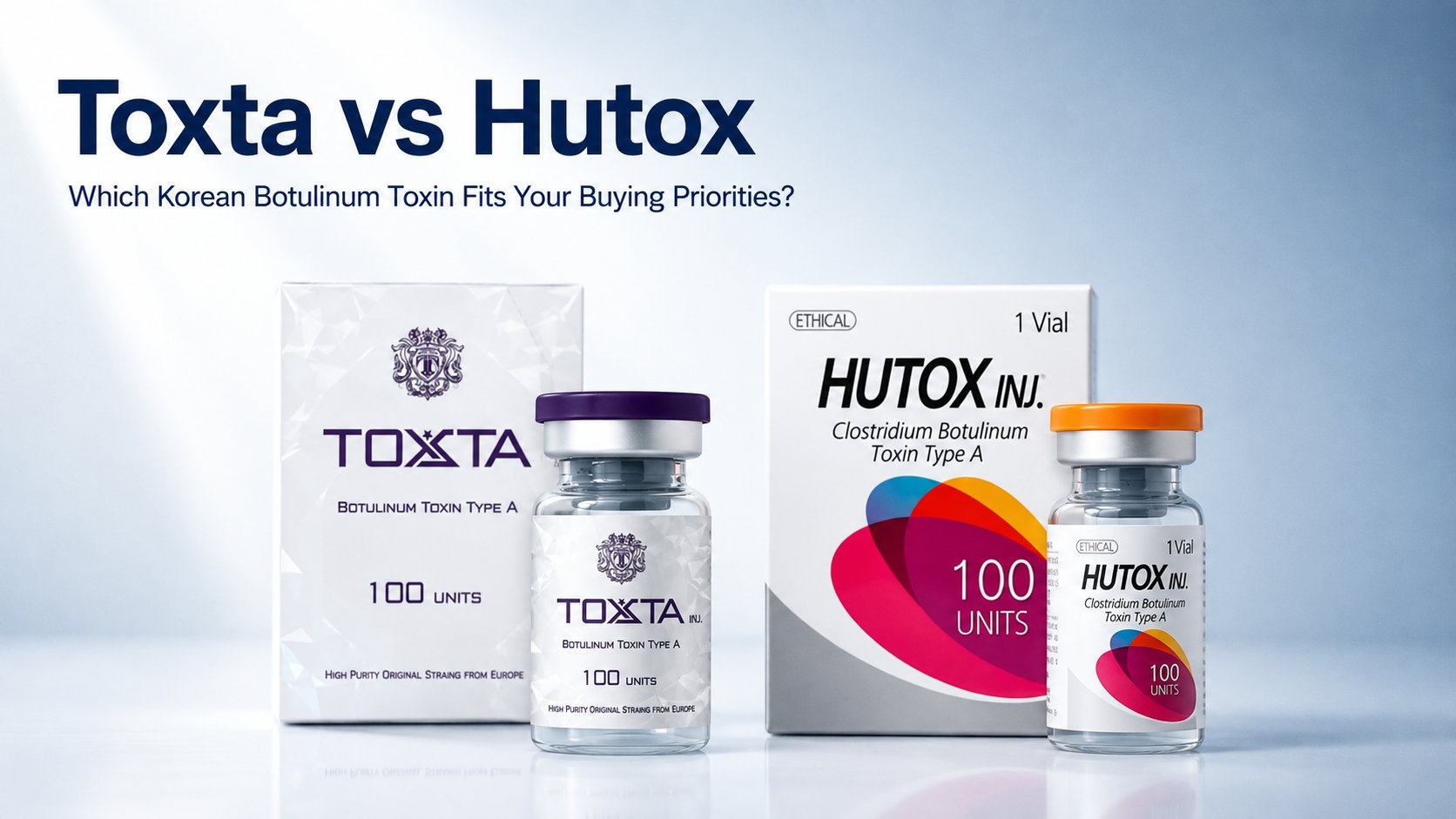 Toxta vs Hutox: Korean botulinum toxin product comparison