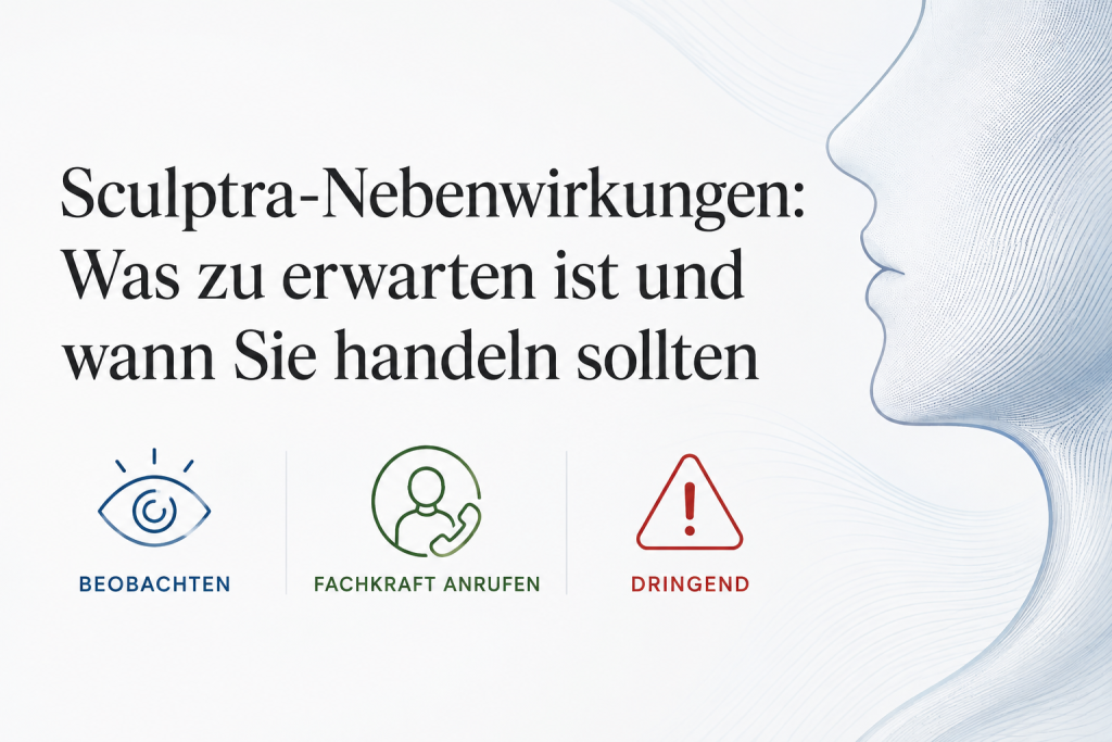 Redaktionelle Entscheidungshilfe zu erwartbaren und abklärungsbedürftigen Sculptra-Reaktionen