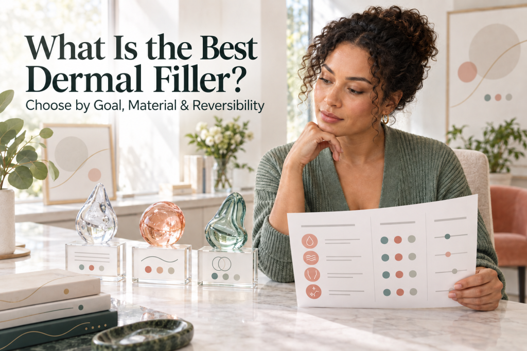 What is the best dermal filler, an editorial decision guide organized by goal, material and reversibility