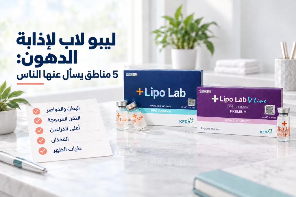 عبوتا Lipo Lab PPC Solution وV-Line مع خمس مناطق شائعة يبحث عنها القراء