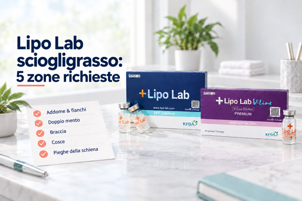 Lipo Lab PPC Solution e V-Line con cinque zone frequentemente richieste