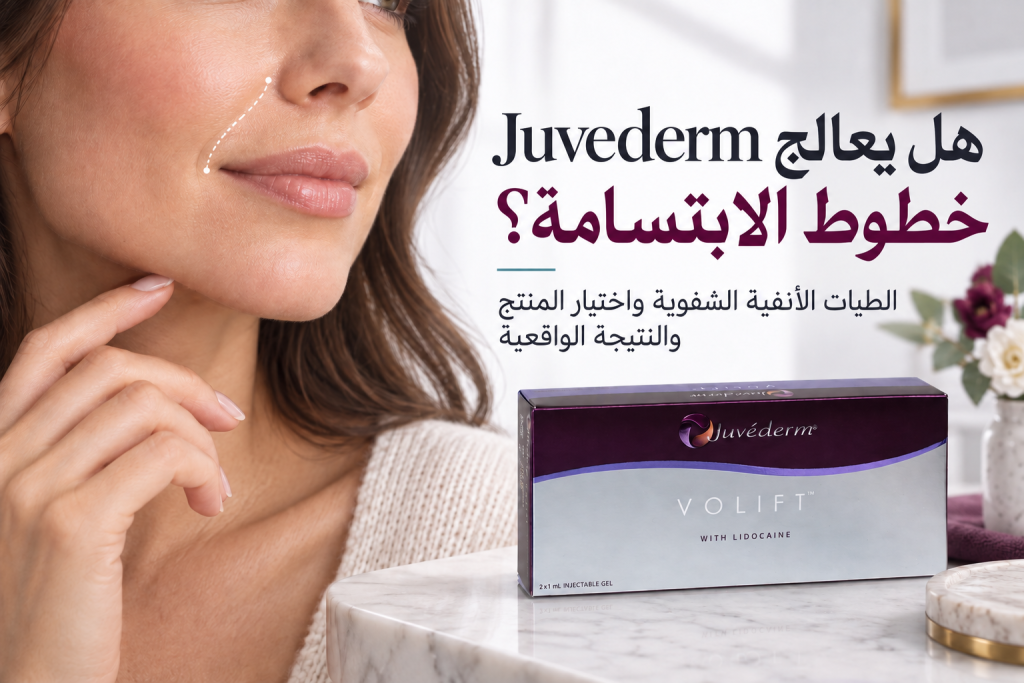 هل يعالج Juvederm خطوط الابتسامة؟ مع عبوة Juvederm VOLIFT الأصلية وتحديد الطية الأنفية الشفوية