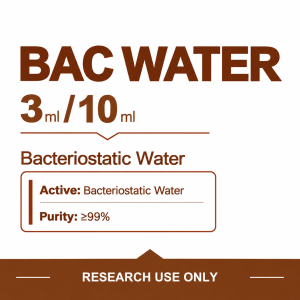 BAC WATER 3 ml / 10 ml bacteriostatic water, research use only