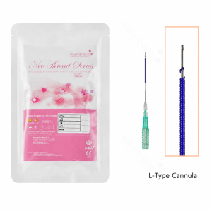 Neogenesis PDO Cavern Thread 10ea pouch with L-type cannula and coil-spring filament