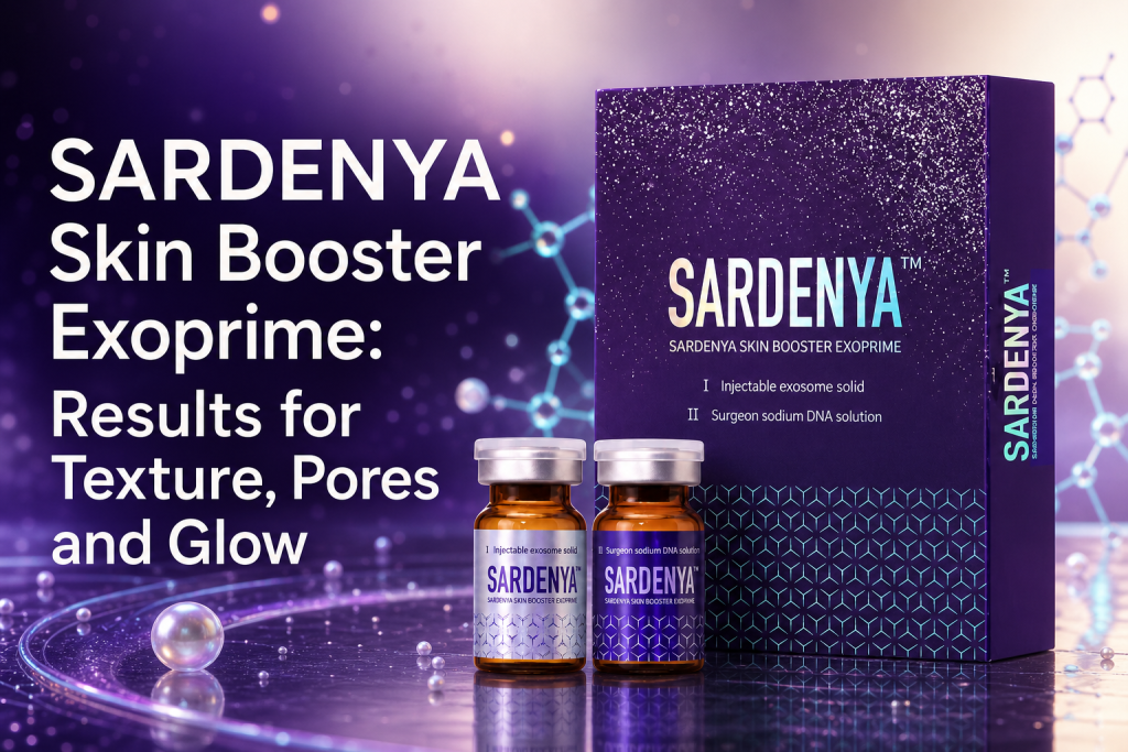 SARDENYA Skin Booster Exoprime results for texture, pores and glow