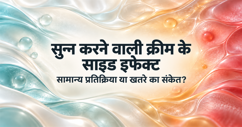 सुन्न करने वाली क्रीम के साइड इफेक्ट — सामान्य प्रतिक्रिया या खतरे का संकेत?