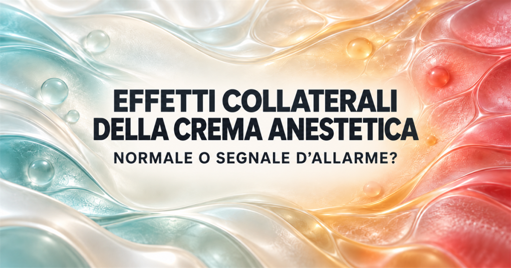 EFFETTI COLLATERALI DELLA CREMA ANESTETICA — NORMALE O SEGNALE D’ALLARME?