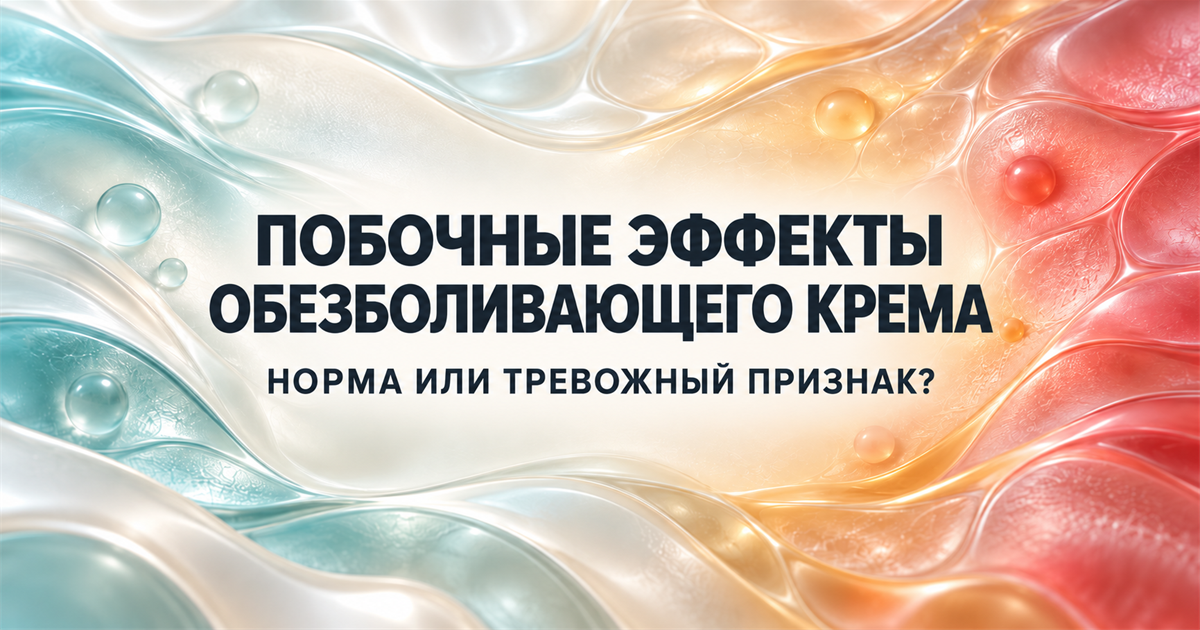 Побочные эффекты обезболивающего крема: легкая реакция, повреждение кожи и экстренные симптомы