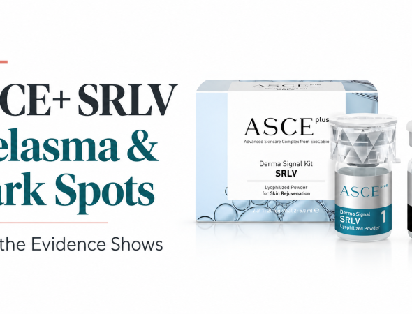 ASCE+ SRLV Derma Signal Kit with a melasma and dark spots evidence headline